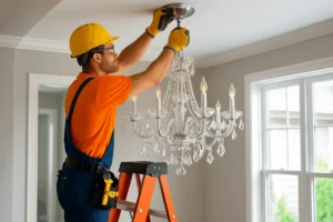 Chandelier Installation