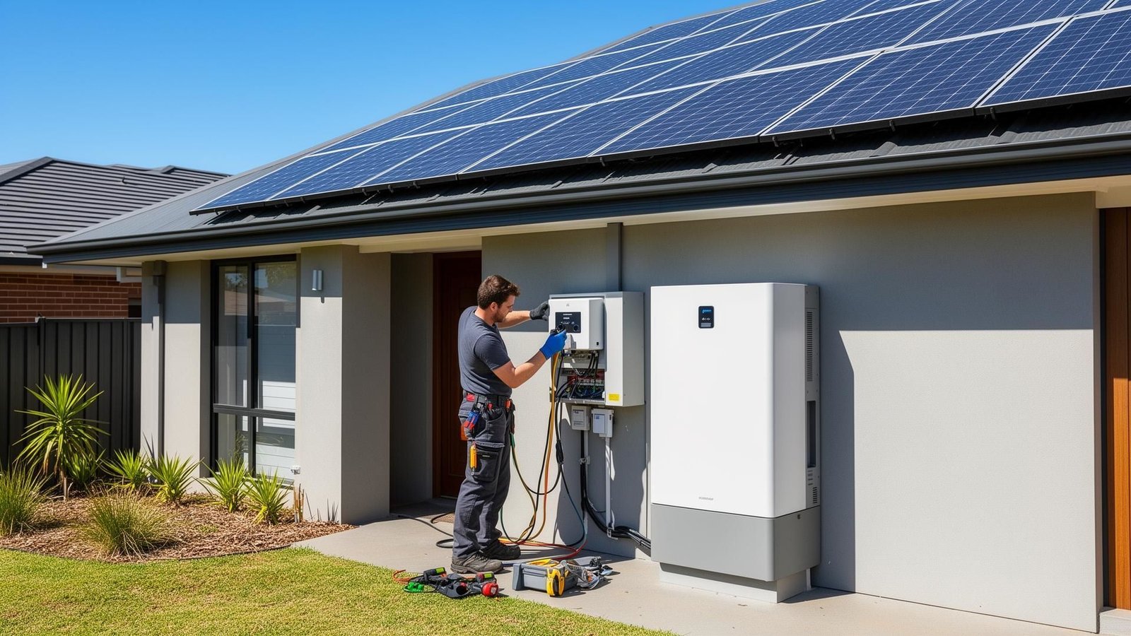 Solar Battery Installation2